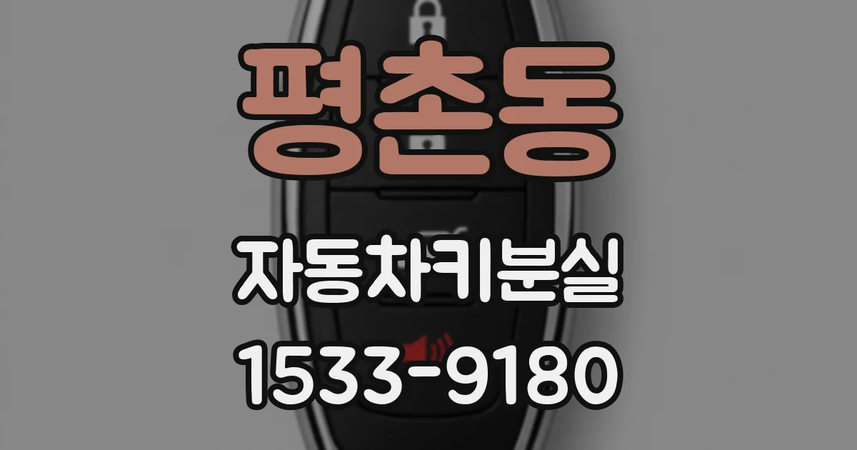 평촌동 자동차키분실