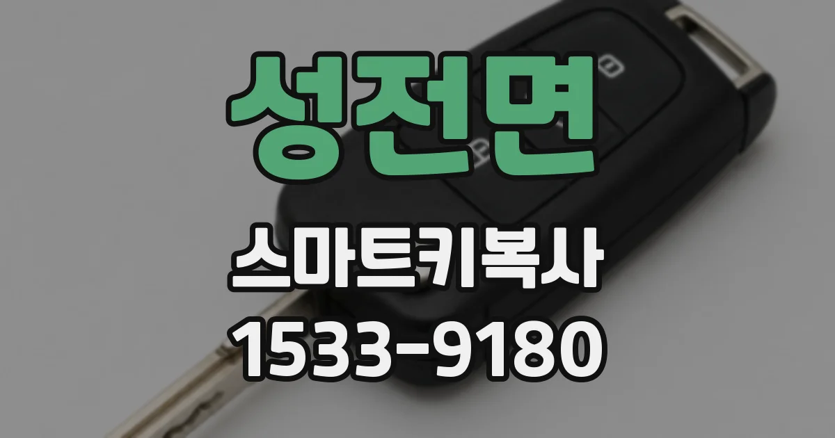 성전면 스마트키복사