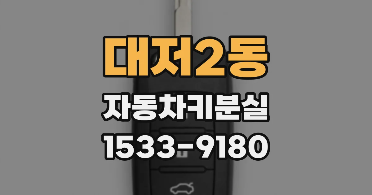대저2동 자동차키분실