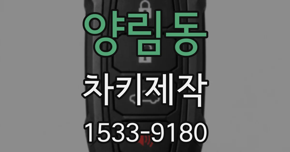 양림동 차키제작