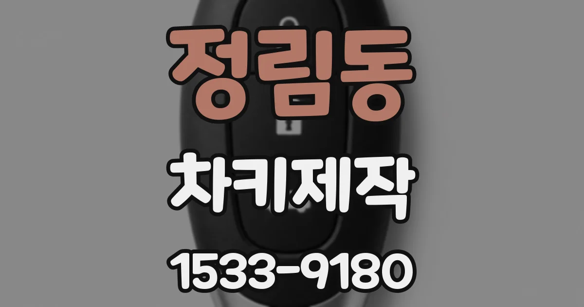정림동 차키제작