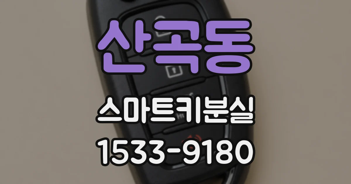 산곡동 스마트키분실