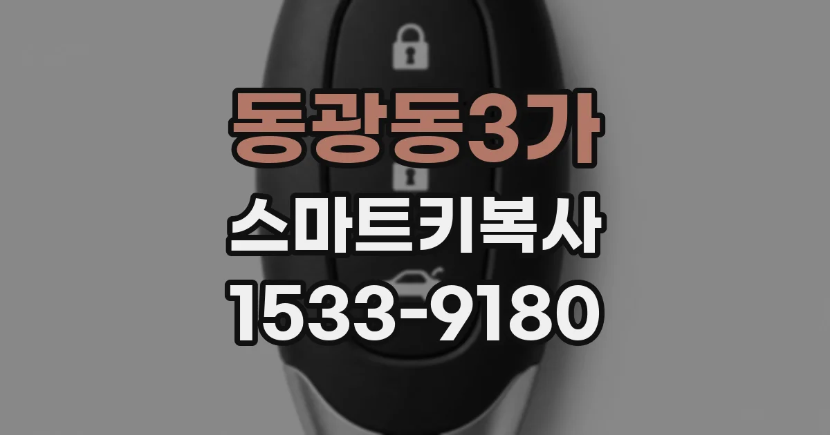 동광동3가 스마트키복사