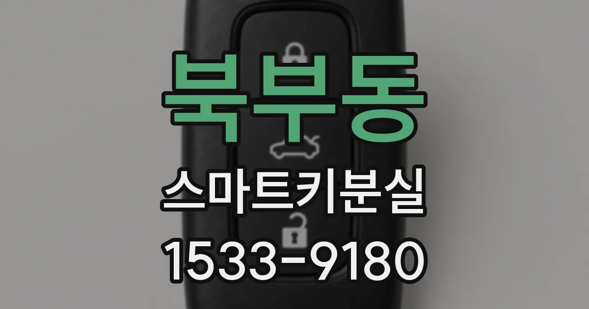 북부동 스마트키분실