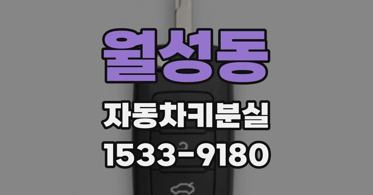 월성동 자동차키분실