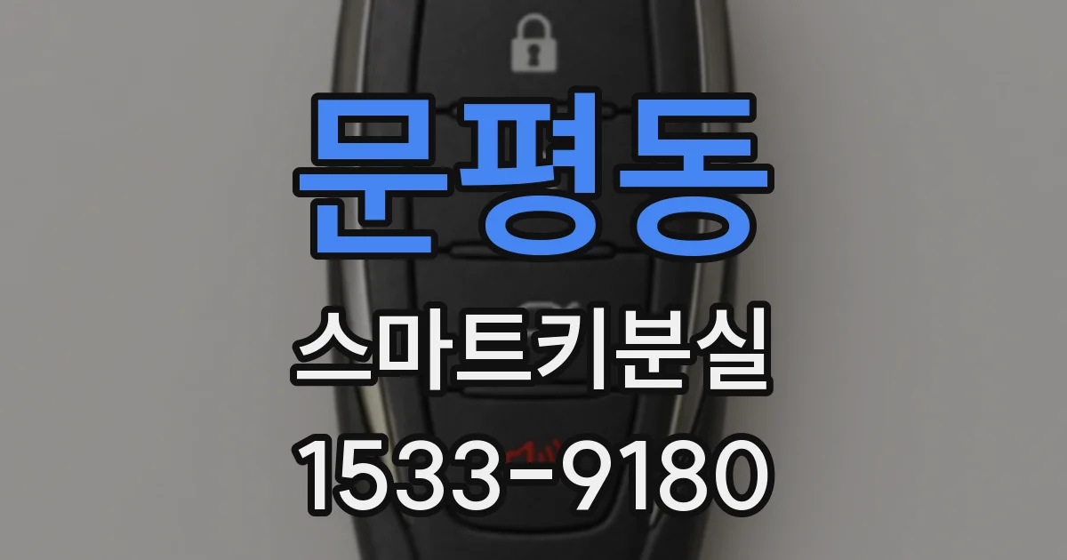 문평동 스마트키분실