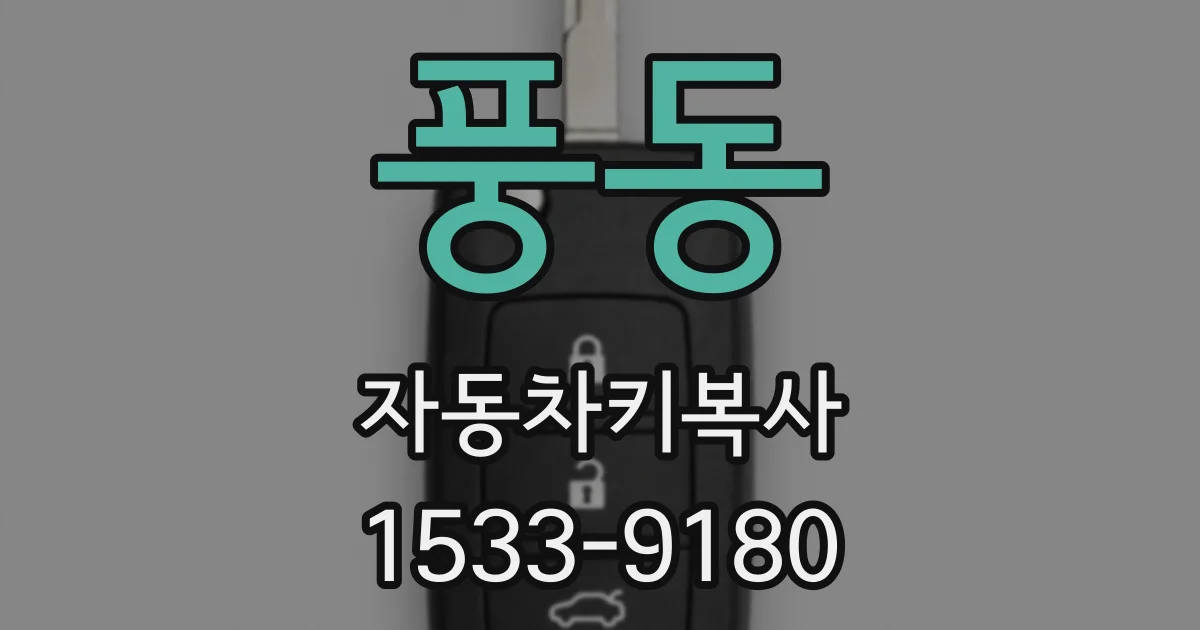 풍동 자동차키복사