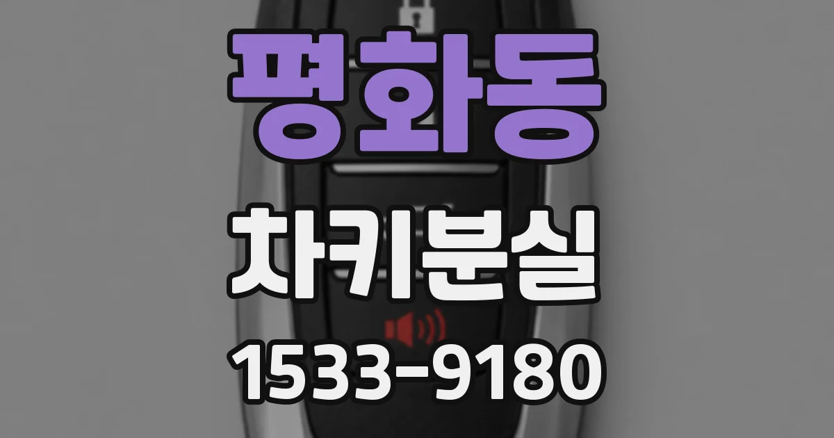 평화동 차키분실