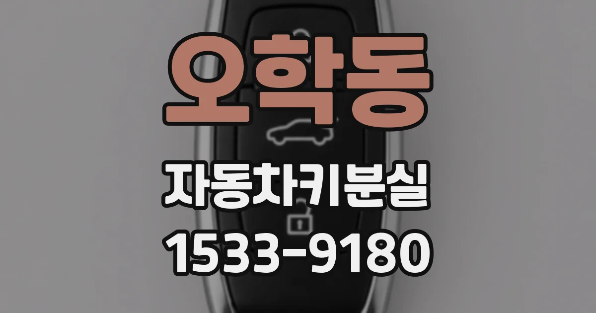 오학동 자동차키분실