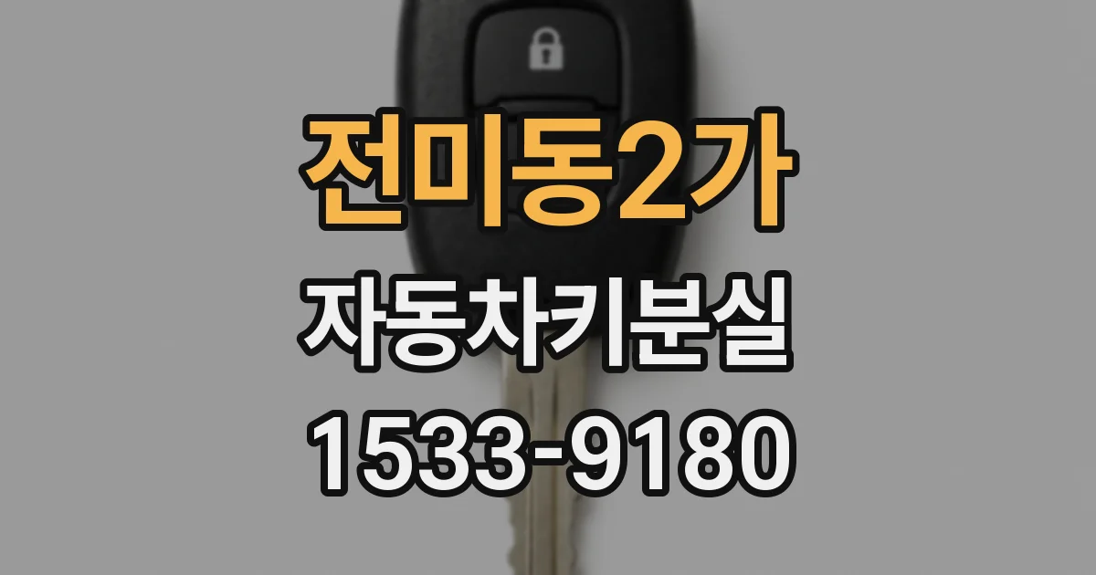 전미동2가 자동차키분실