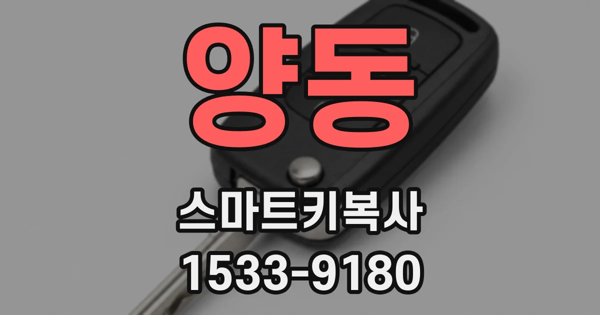 양동 스마트키복사