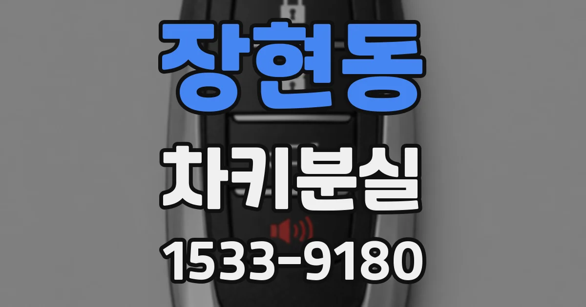 장현동 차키분실