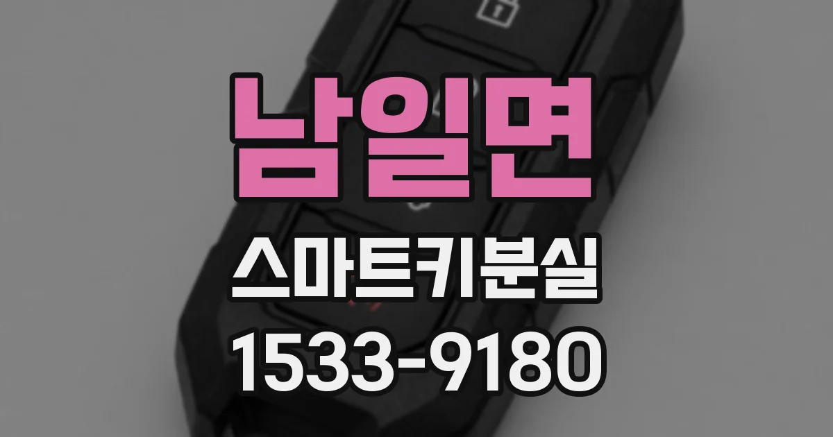 남일면 스마트키분실