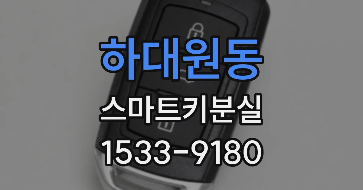 하대원동 스마트키분실
