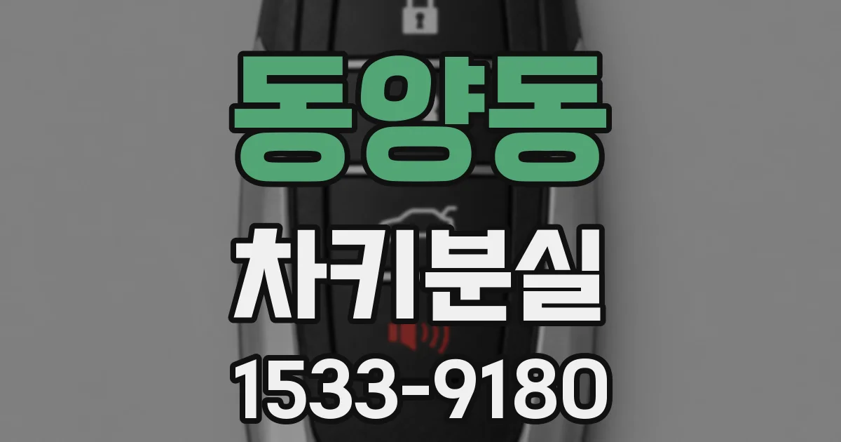 동양동 차키분실