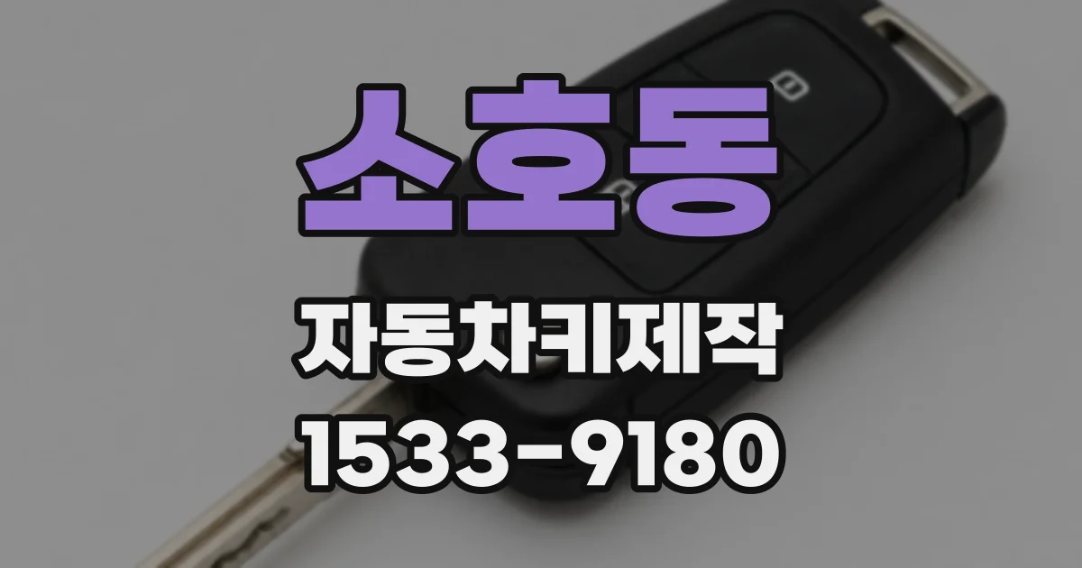 소호동 자동차키제작