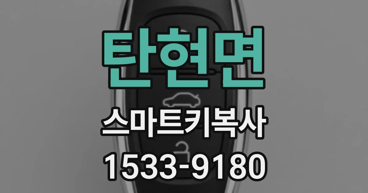 탄현면 스마트키복사