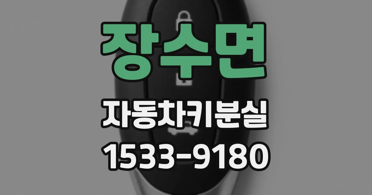 장수면 자동차키분실