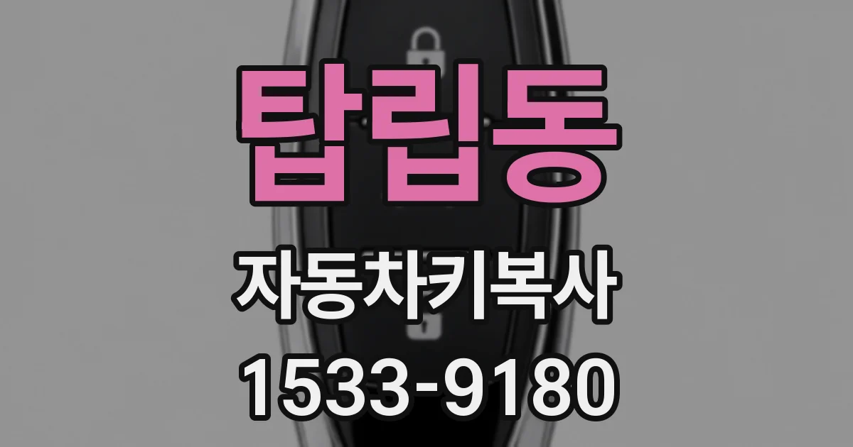 탑립동 자동차키복사