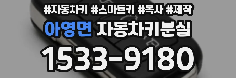 아영면 자동차키분실