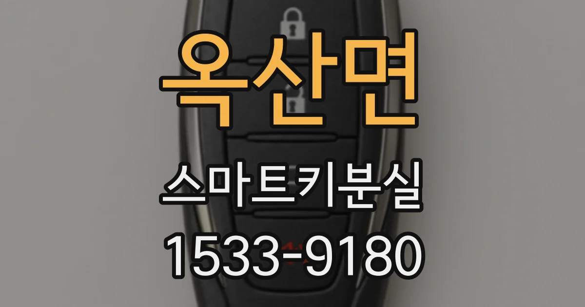 옥산면 스마트키분실
