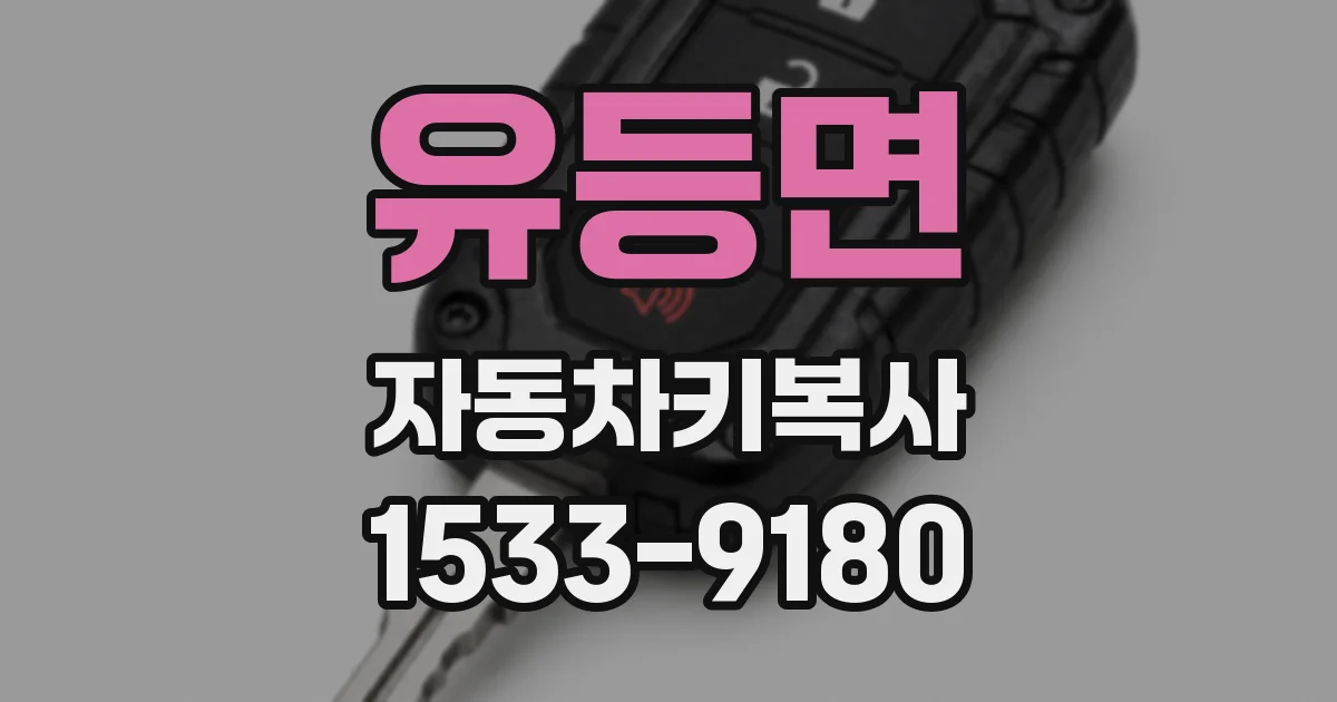 유등면 자동차키복사
