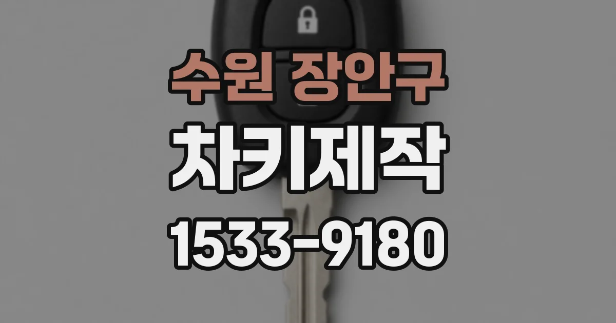 수원 장안구 차키제작