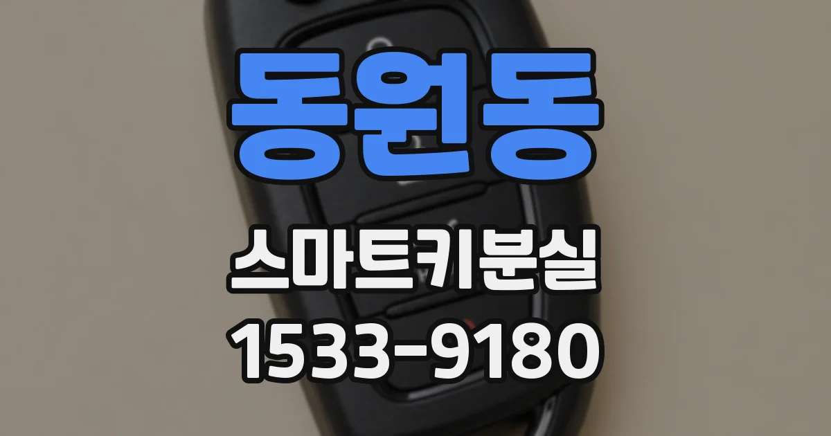 동원동 스마트키분실