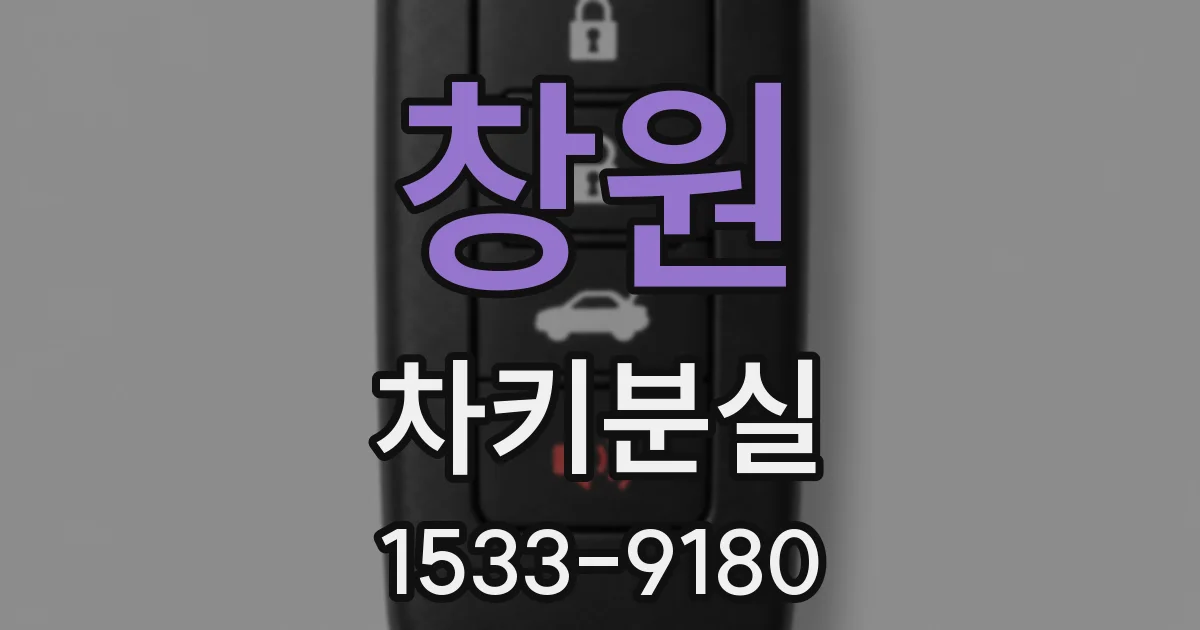 창원 차키분실
