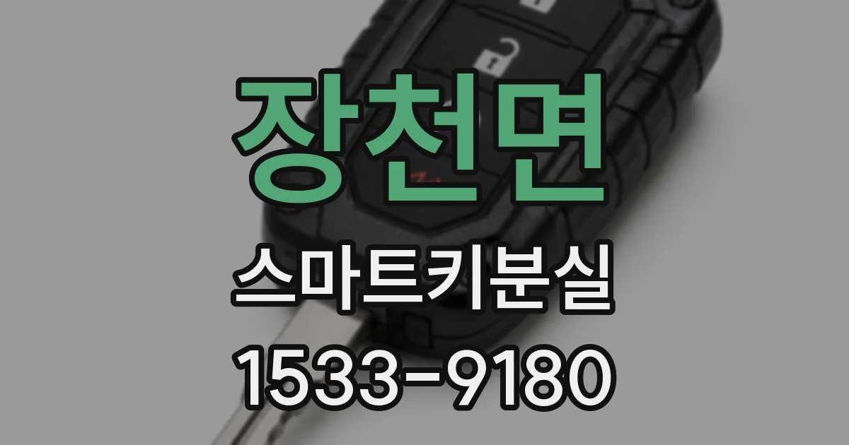 장천면 스마트키분실