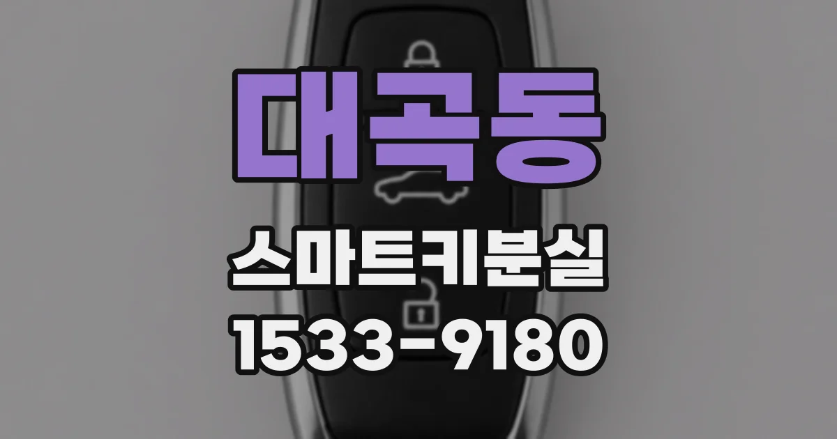 대곡동 스마트키분실