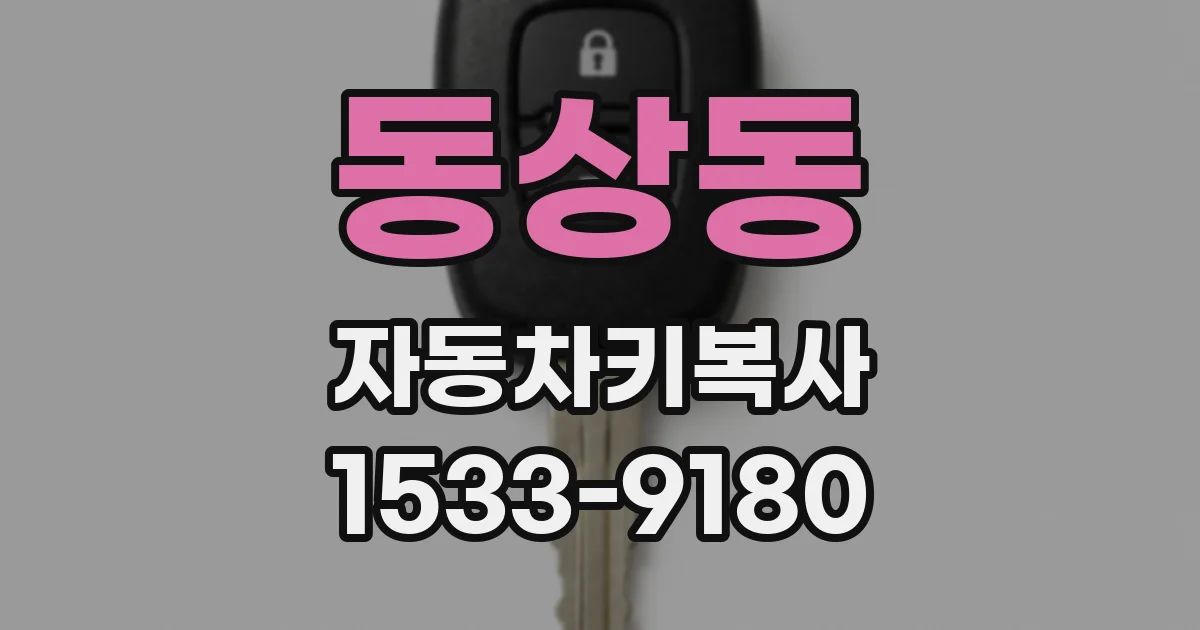 동상동 자동차키복사