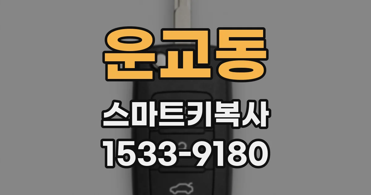 운교동 스마트키복사