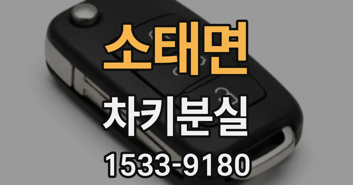 소태면 차키분실