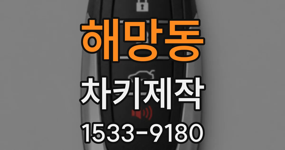 해망동 차키제작
