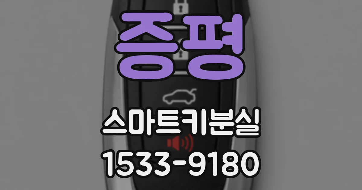 증평 스마트키분실