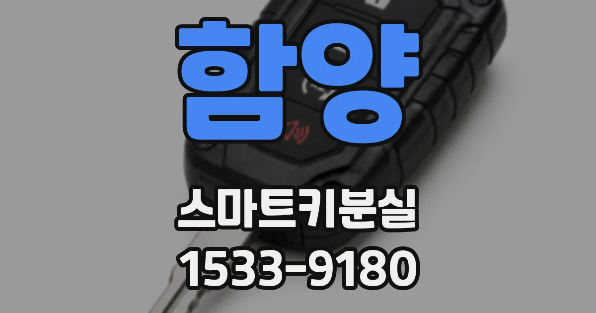 함양 스마트키분실