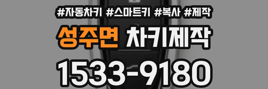 성주면 차키제작