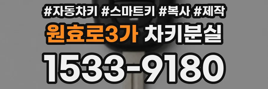 원효로3가 차키분실
