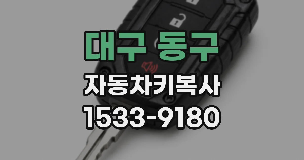 대구 동구 자동차키복사