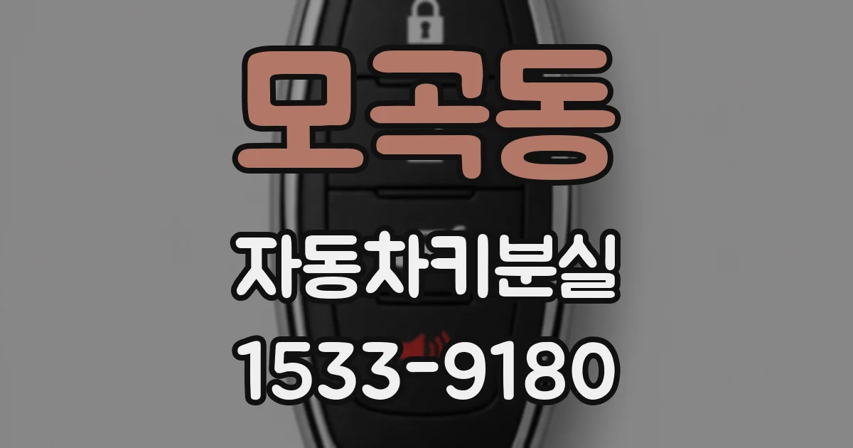 모곡동 자동차키분실