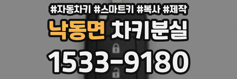 낙동면 차키분실