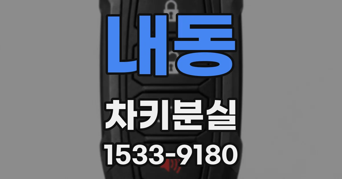 내동 차키분실