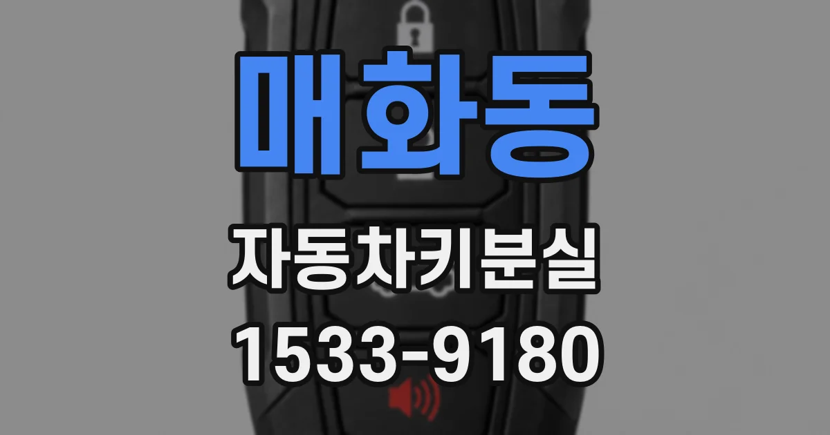 매화동 자동차키분실