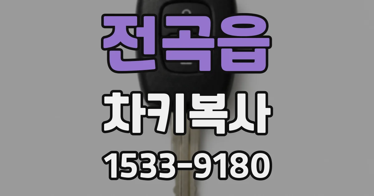 전곡읍 차키복사