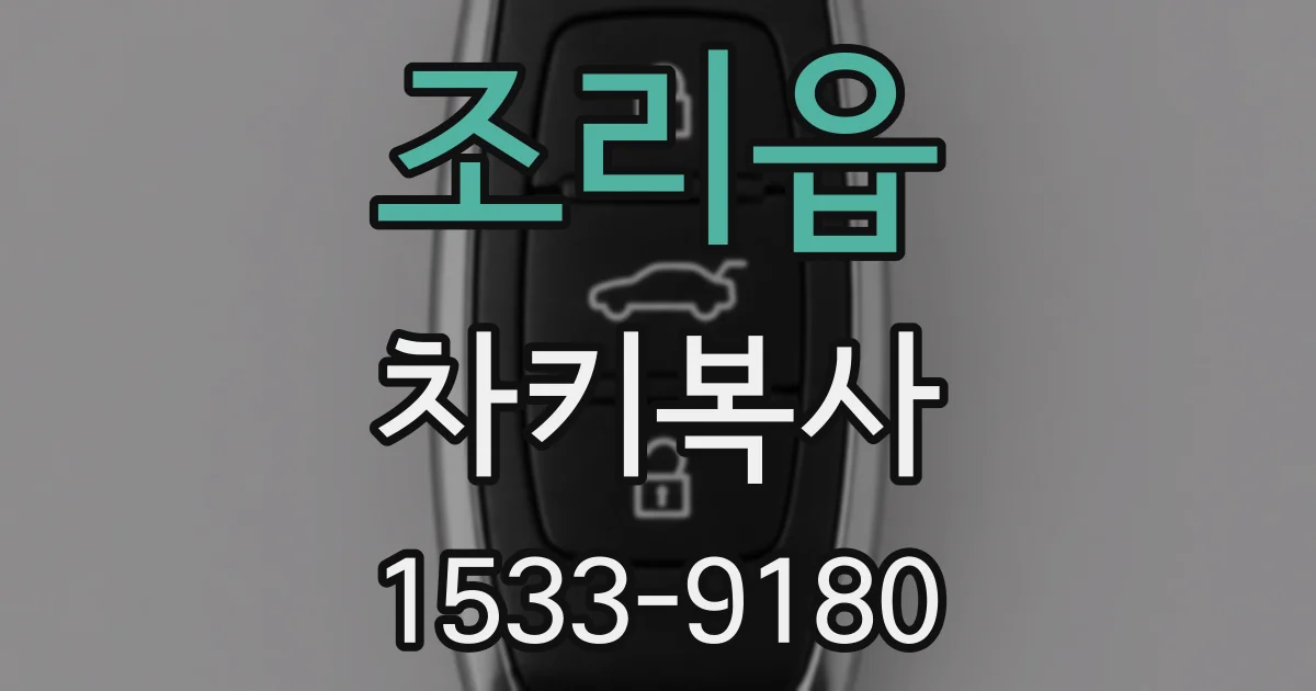 조리읍 차키복사