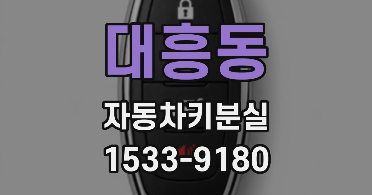 대흥동 자동차키분실