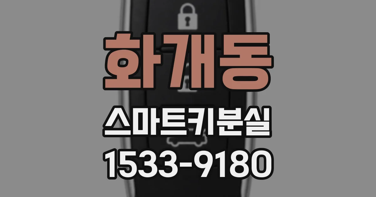 화개동 스마트키분실