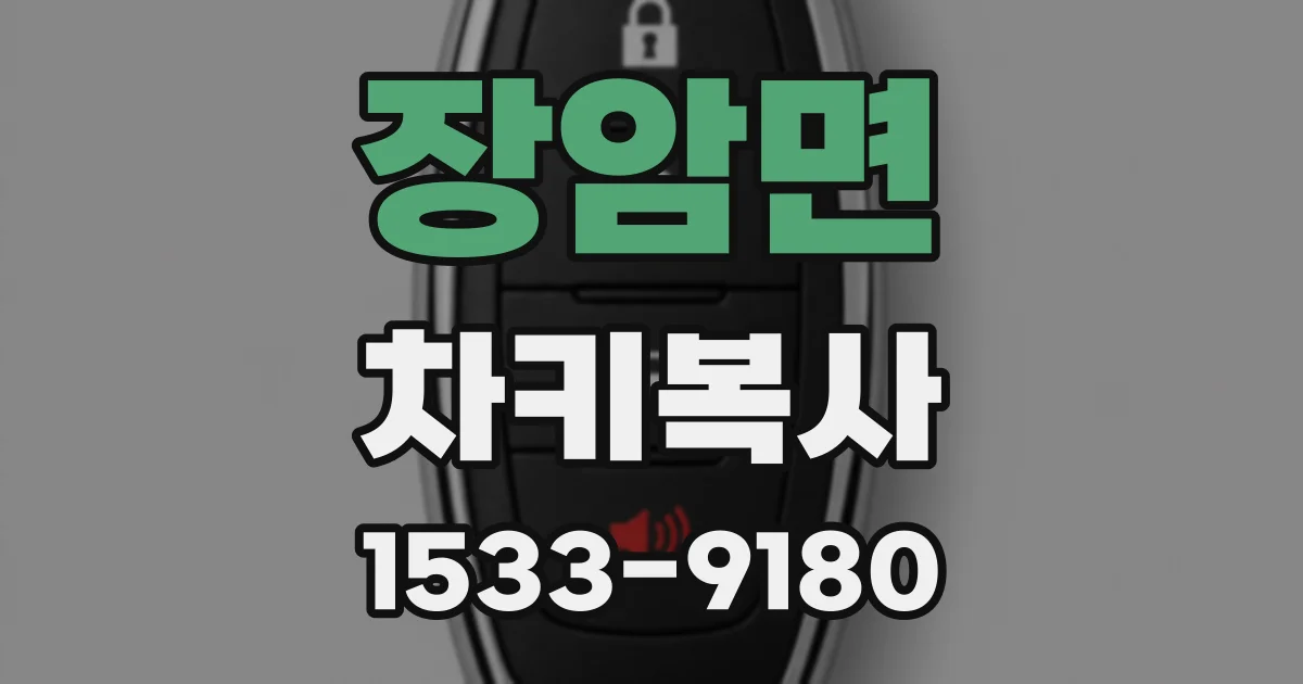 장암면 차키복사