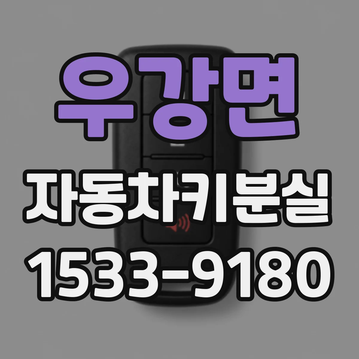 우강면 자동차키분실